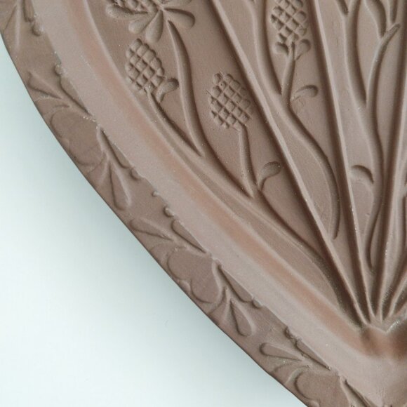 Vintage Hartstone Pottery USA 1989 Thistle Heart Shortbread Cookie Mold - Picture 4 of 10